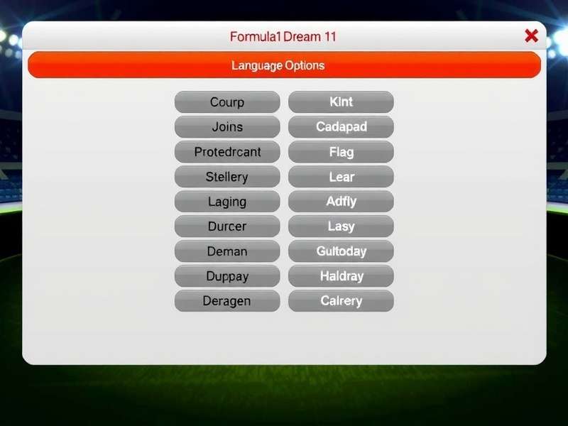 Multi-language Support in Formula1 Dream11 Formula1 Dream11 Language Options